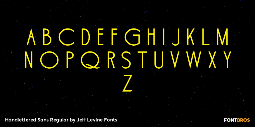 Handlettered Sans Regular Font Poster #3