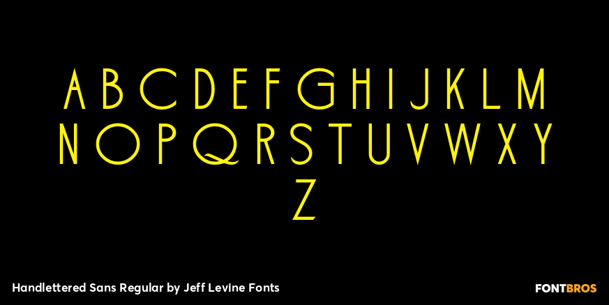 Handlettered Sans Regular Font Poster #1