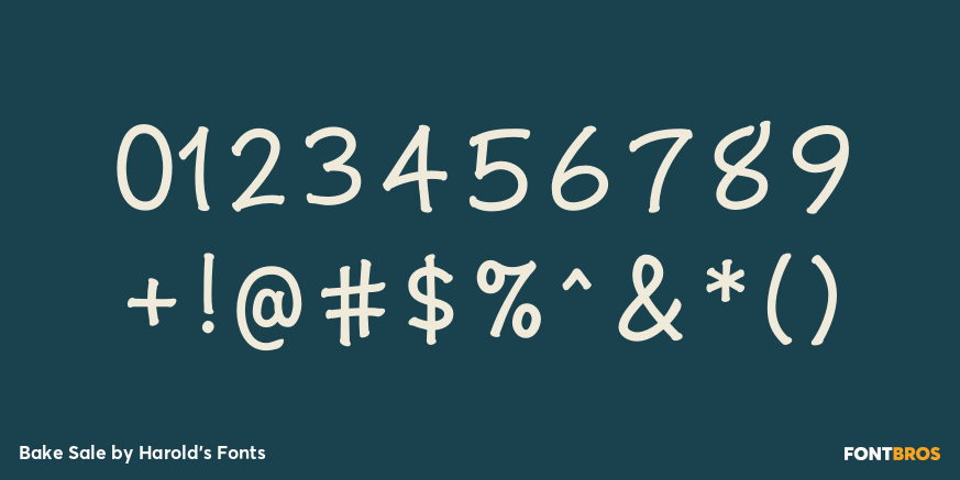 Bake Sale Font Poster #4