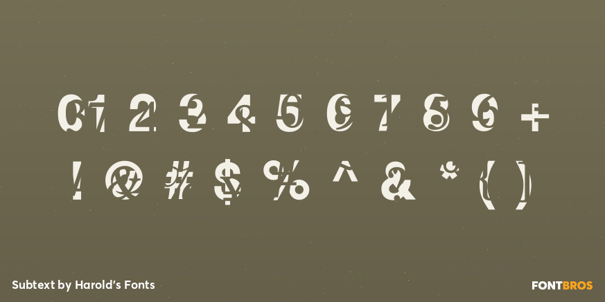 Subtext Font Poster #1