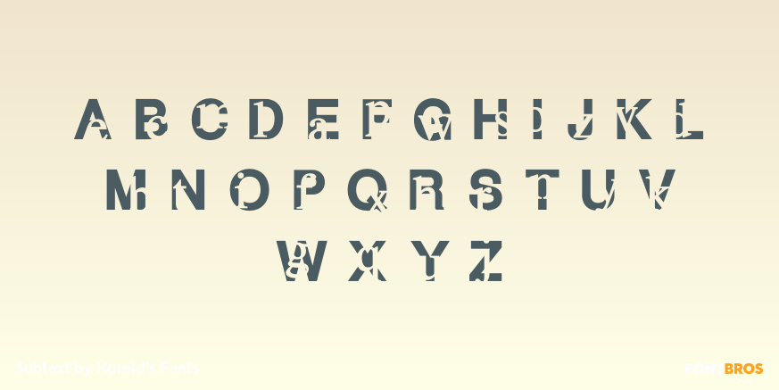 Subtext Font Poster #2