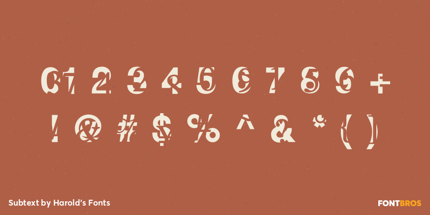 Subtext Font Poster #4