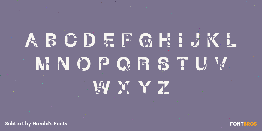 Subtext Font Poster #1