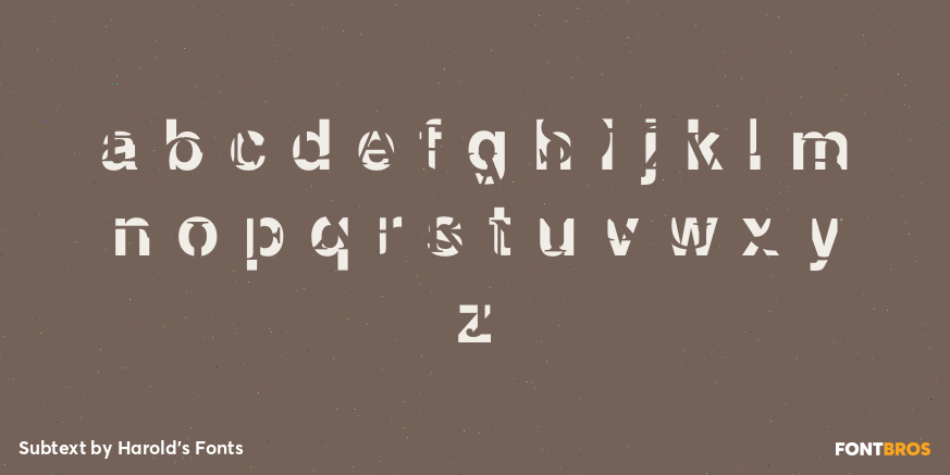 Subtext Font Poster #1