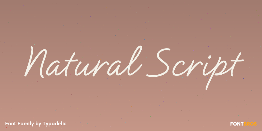 Natural Script Poster