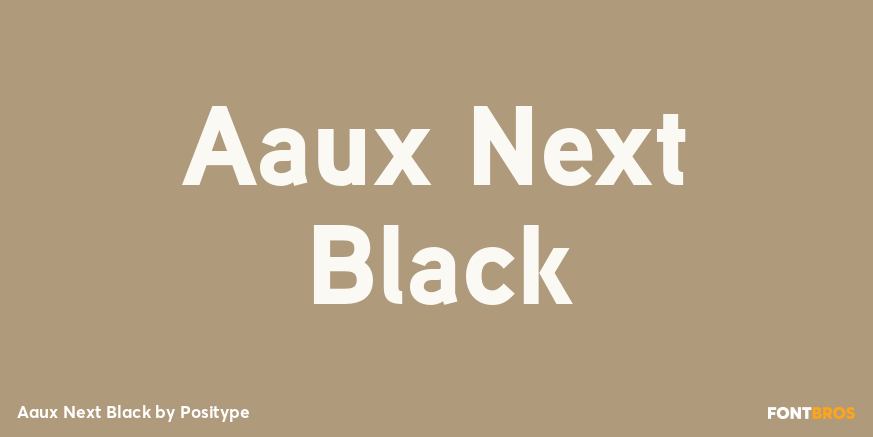Aaux Next Black Font Poster #1