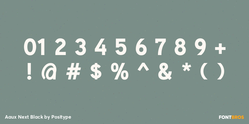 Aaux Next Black Font Poster #4