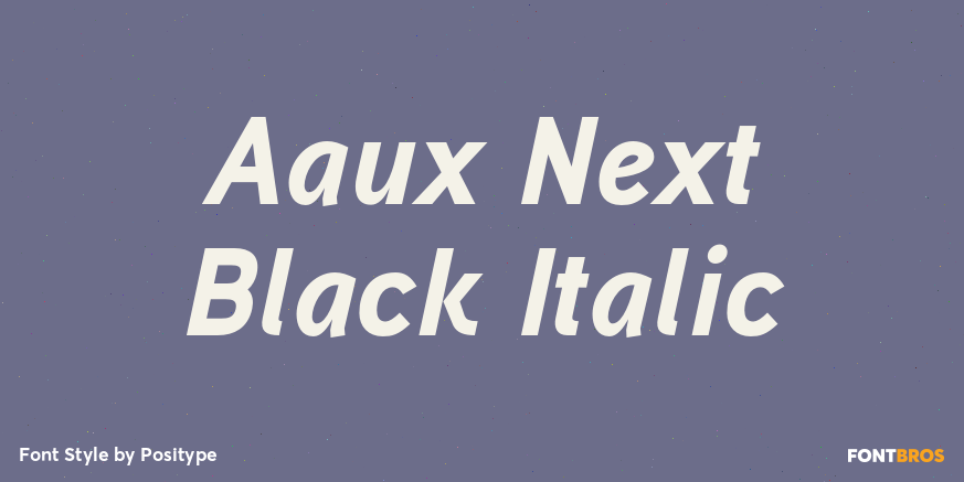 Aaux Next Black Italic Font Poster #1
