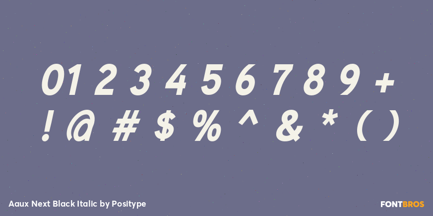Aaux Next Black Italic Font Poster #1