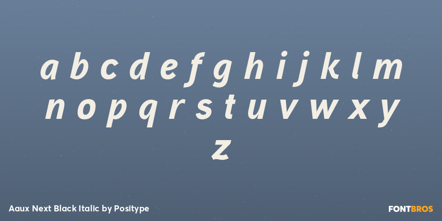 Aaux Next Black Italic Font Poster #1