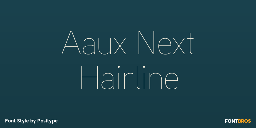 Aaux Next Hairline Font Poster #1