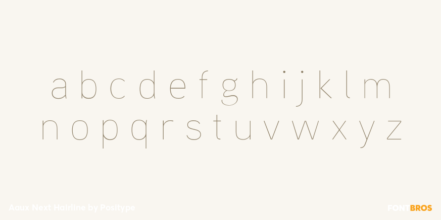 Aaux Next Hairline Font Poster #1