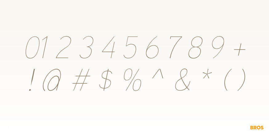 Aaux Next Hairline Italic Font Poster #4