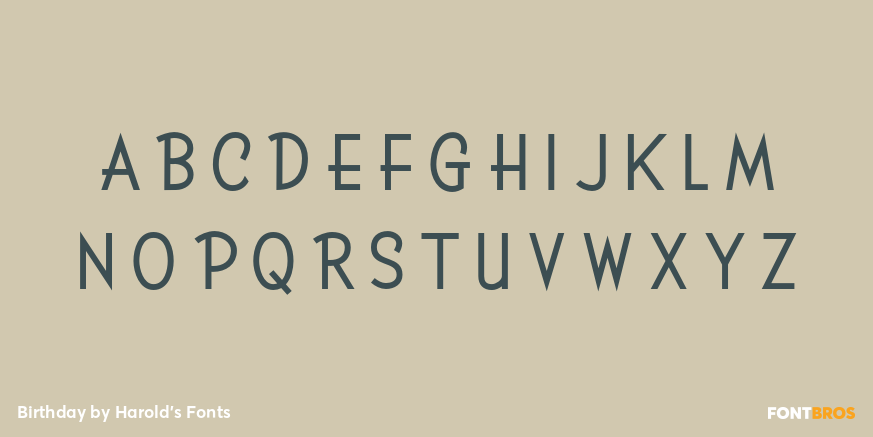 Birthday Font Poster #2