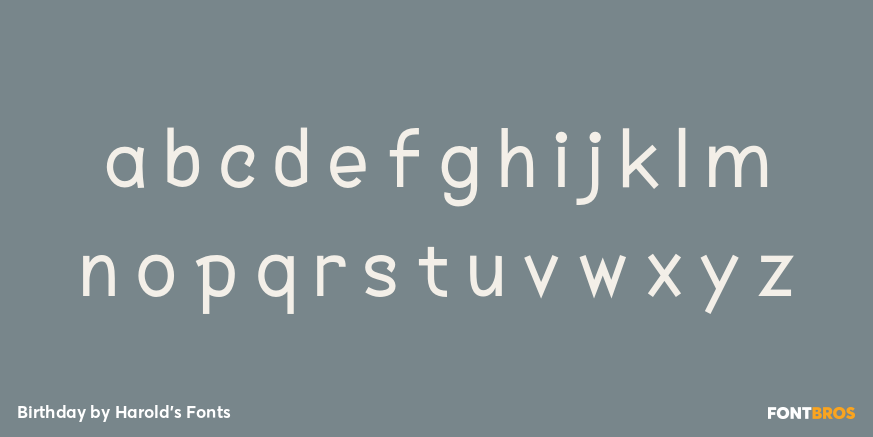 Birthday Font Poster #3