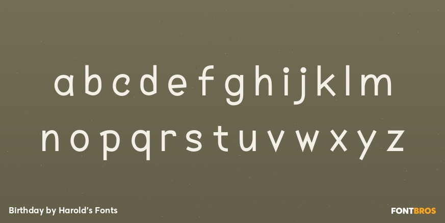 Birthday Font Poster #1