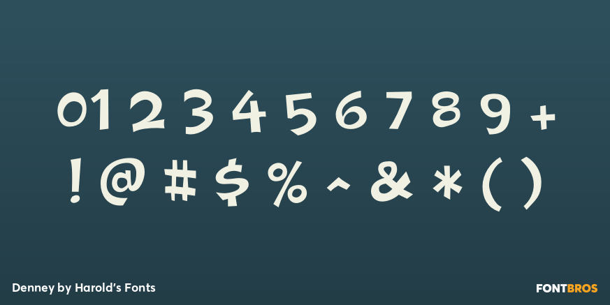 Denney Font Poster #1