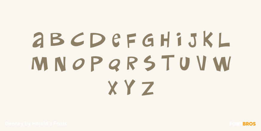 Denney Font Poster #1
