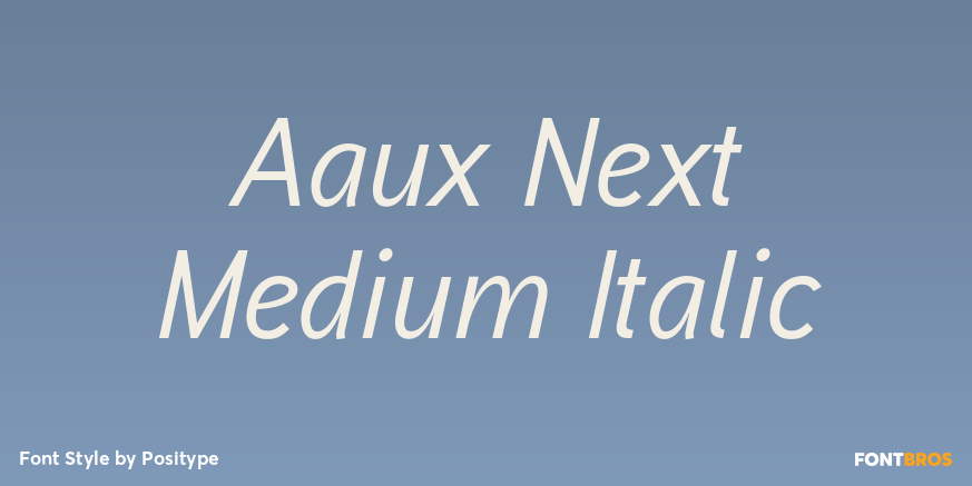 Aaux Next Medium Italic Font Poster #1
