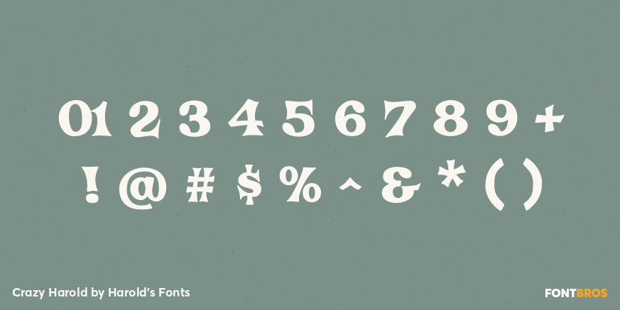 Crazy Harold Font Poster #4