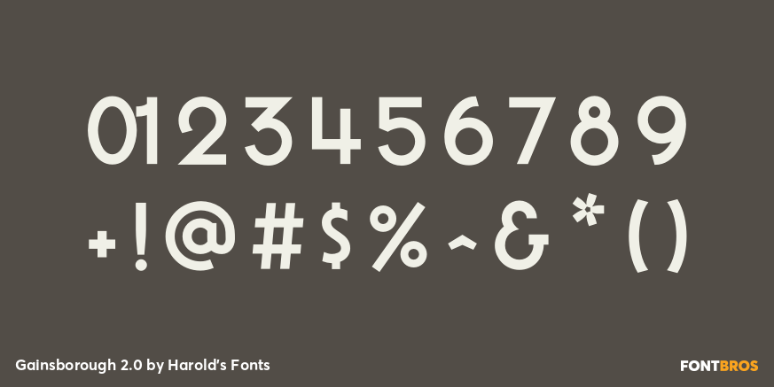 Gainsborough 2.0 Font Poster #1