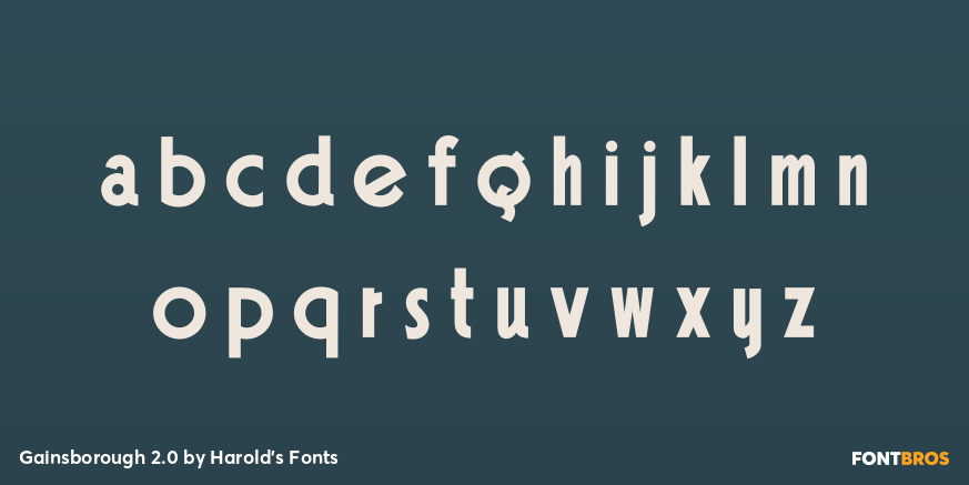 Gainsborough 2.0 Font Poster #1