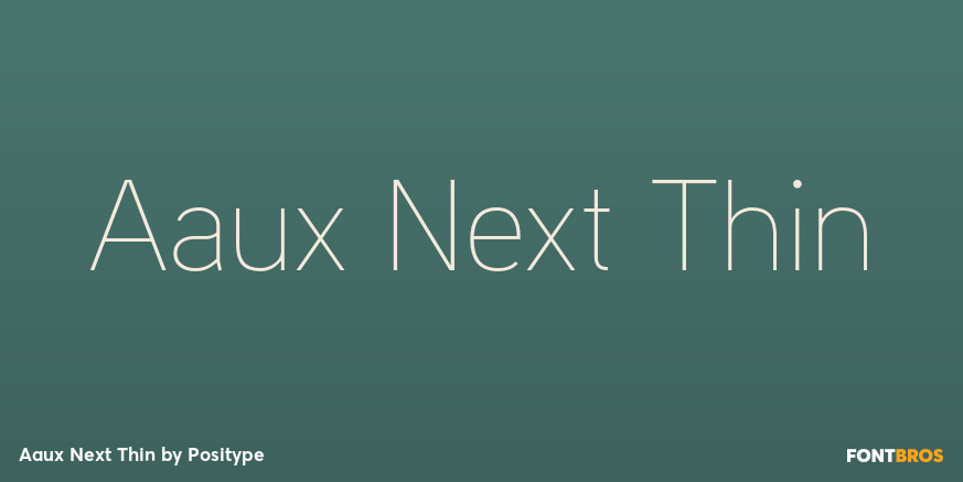 Aaux Next Thin Font Poster #1