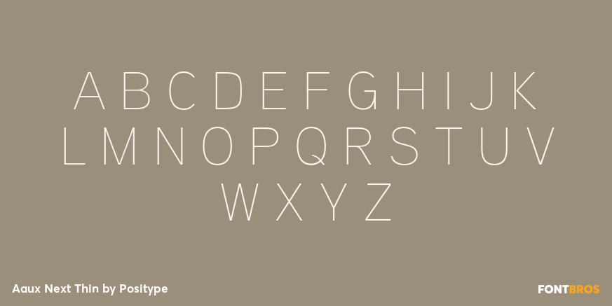 Aaux Next Thin Font Poster #2