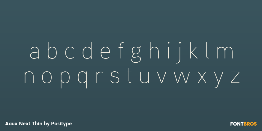 Aaux Next Thin Font Poster #3