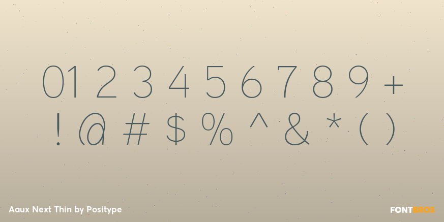 Aaux Next Thin Font Poster #4