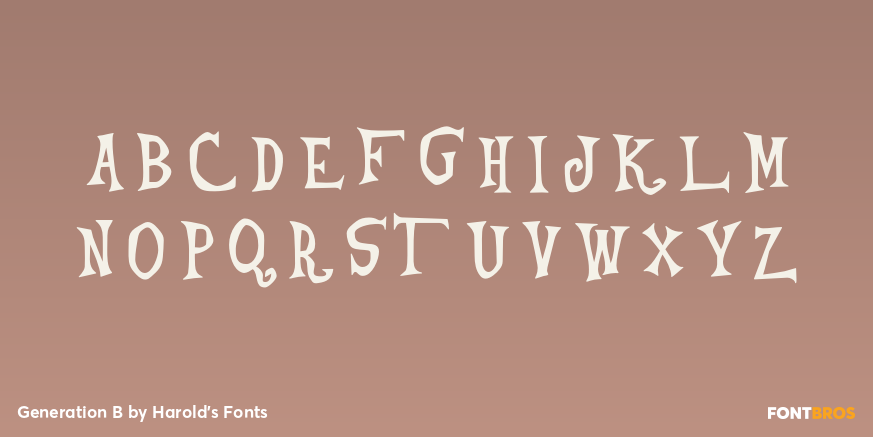 Generation B Font Poster #2