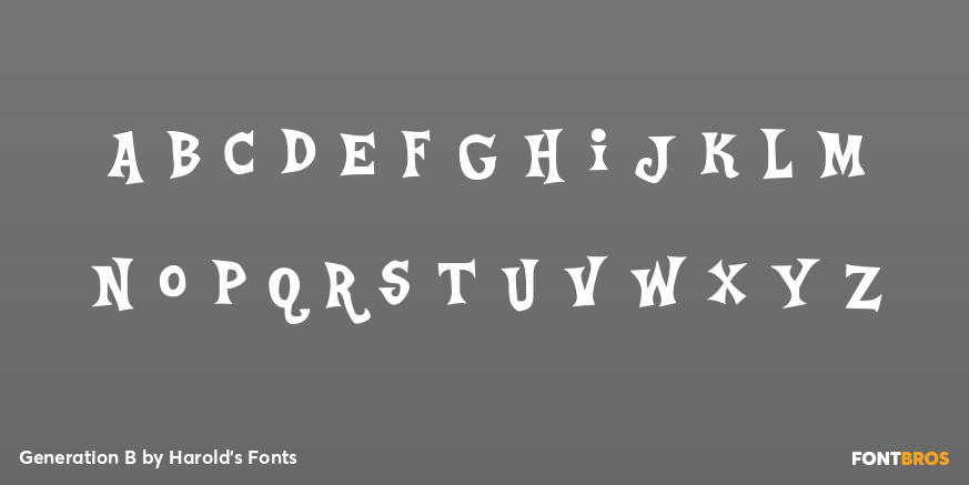 Generation B Font Poster #3