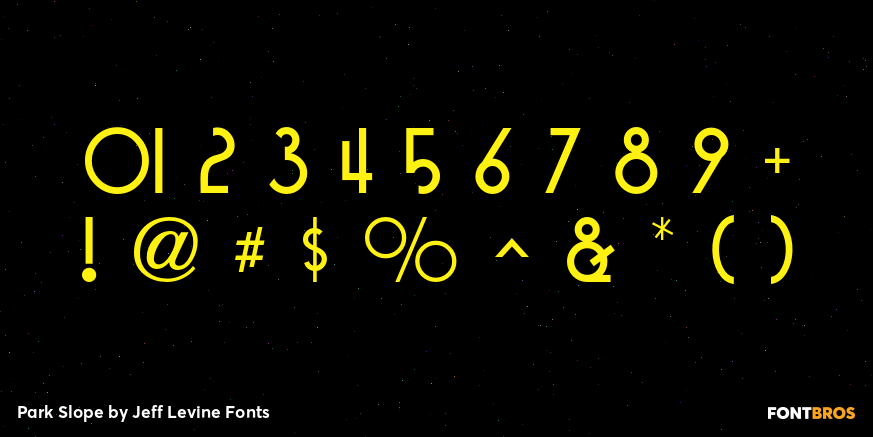 Park Slope Font Poster #4