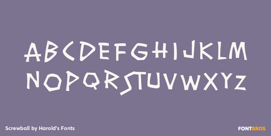 Screwball Font Poster #2