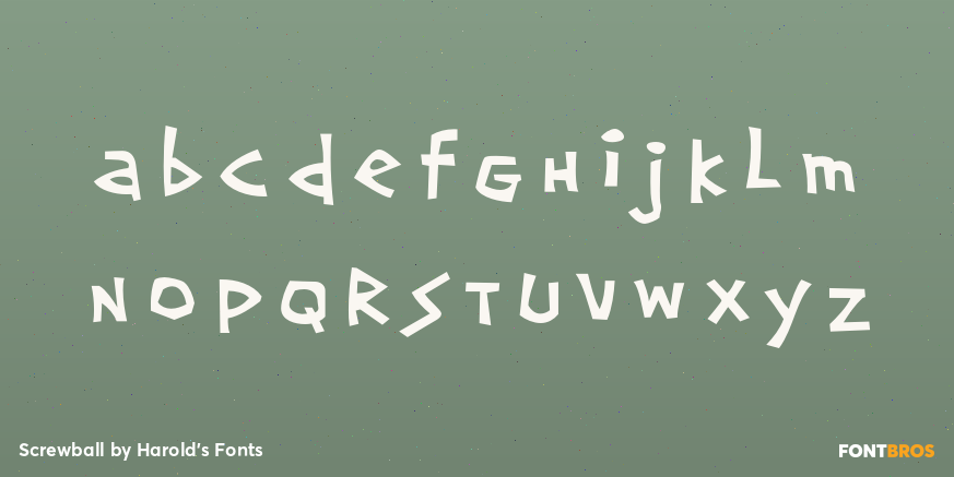 Screwball Font Poster #3