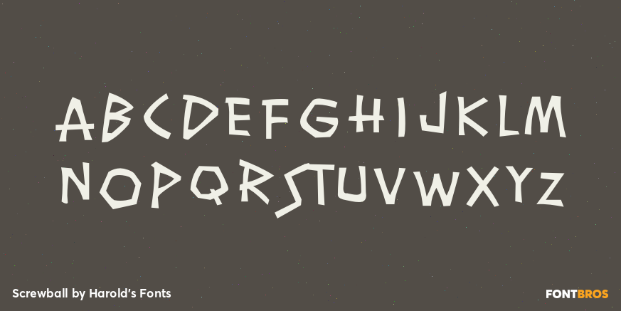 Screwball Font Poster #2