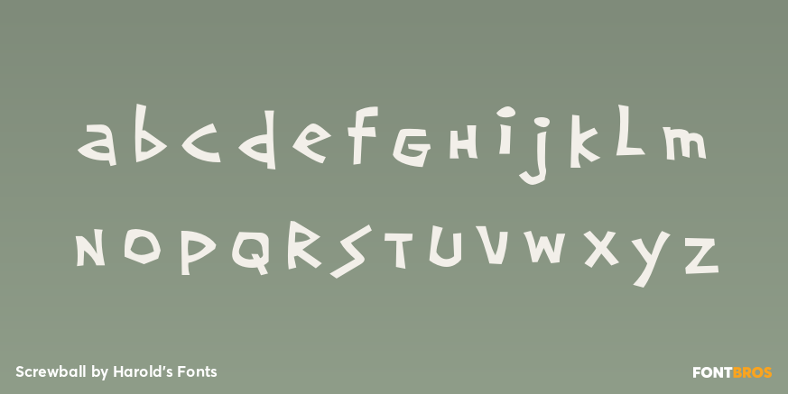 Screwball Font Poster #3