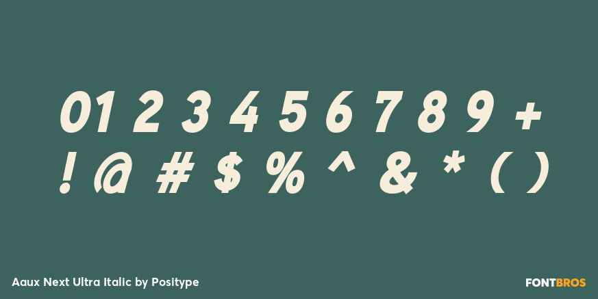 Aaux Next Ultra Italic Font Poster #4