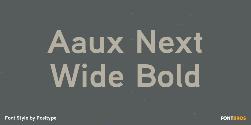 Aaux Next Wide Bold Font Poster #1