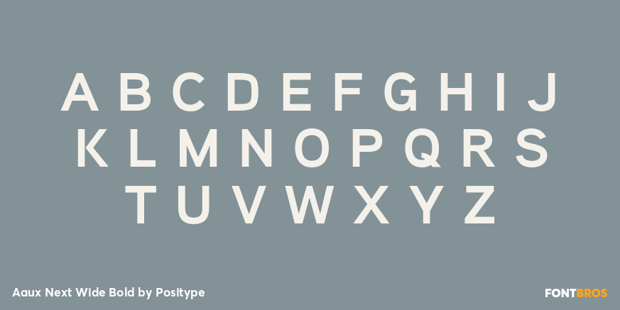 Aaux Next Wide Bold Font Poster #1