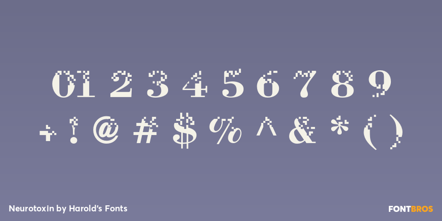 Neurotoxin Font Poster #4