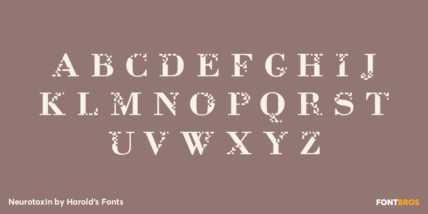 Neurotoxin Font Poster #2