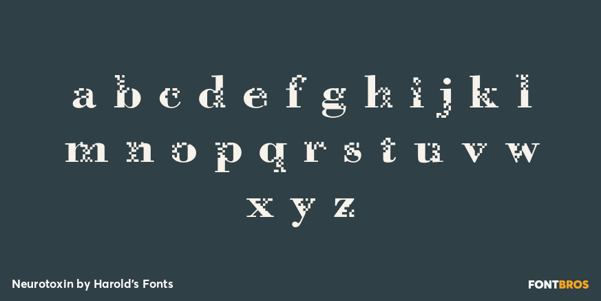 Neurotoxin Font Poster #3