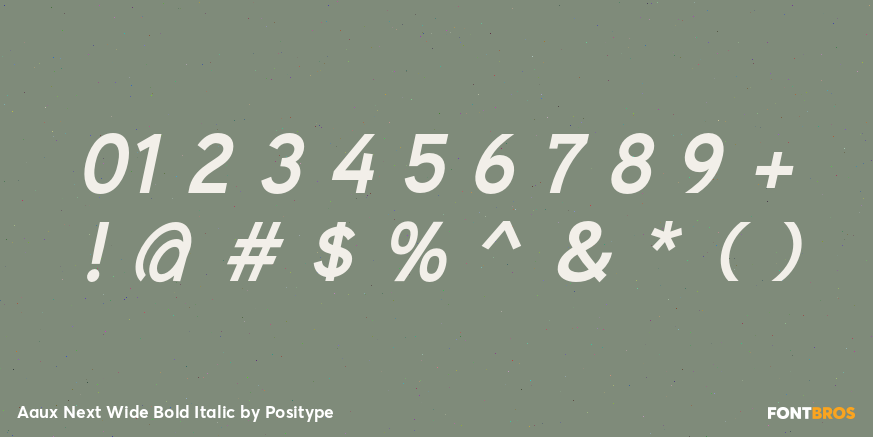 Aaux Next Wide Bold Italic Font Poster #1