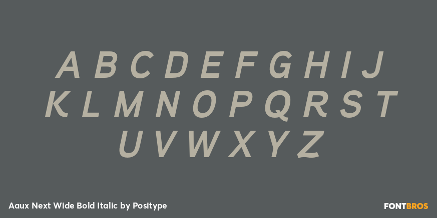 Aaux Next Wide Bold Italic Font Poster #1