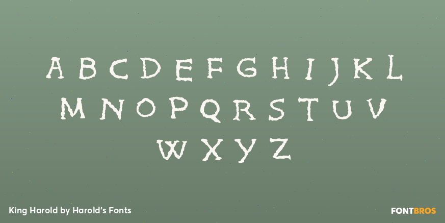 King Harold Font Poster #2