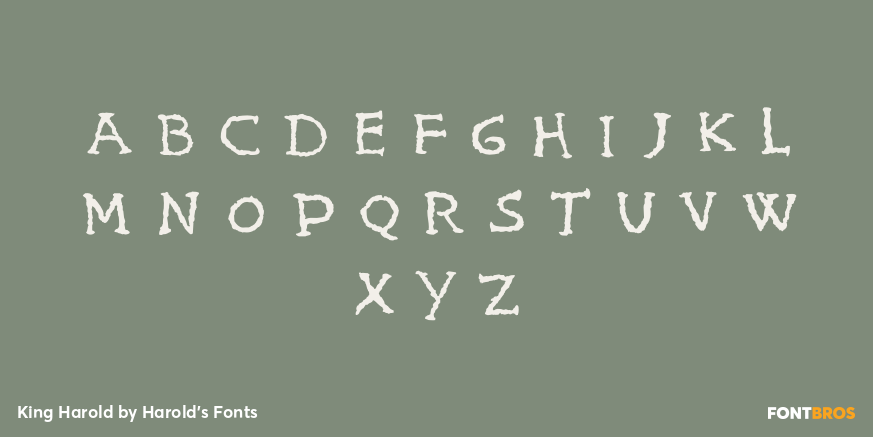 King Harold Font Poster #3