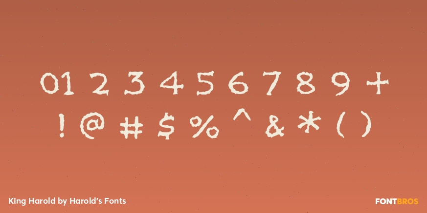 King Harold Font Poster #4