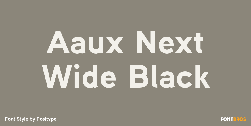 Aaux Next Wide Black Font Poster #1