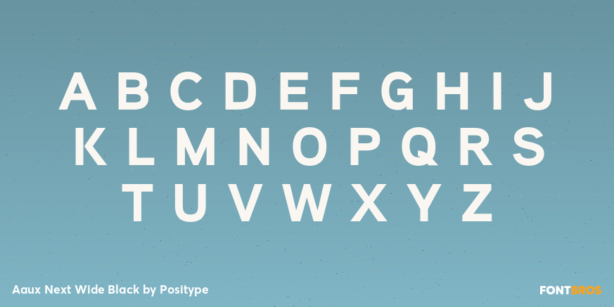Aaux Next Wide Black Font Poster #1